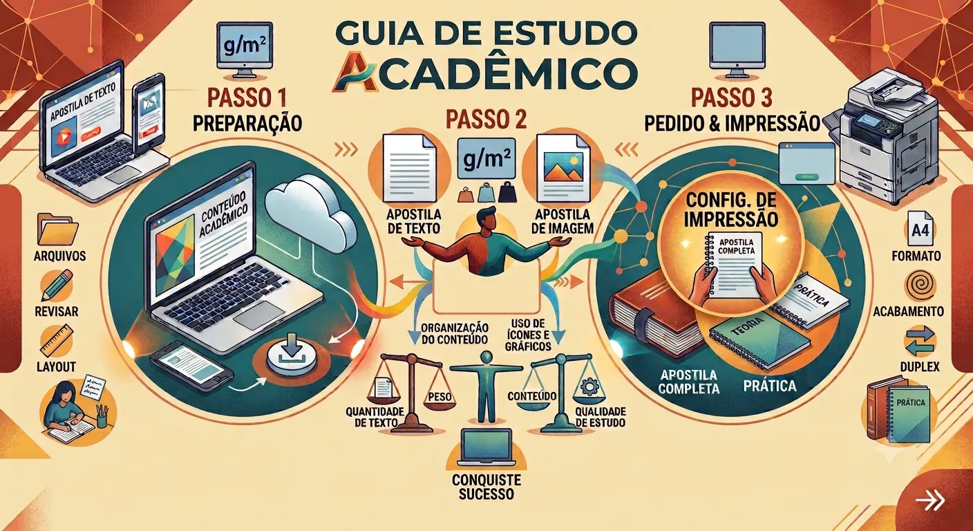Como imprimir apostilas para faculdade | Copy In The Box